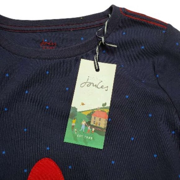 NWT Joules Sequined Rocket Tee Shirt Size 12 - Picture 2 of 4